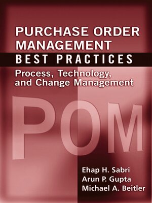 cover image of Purchase Order Management Best Practices